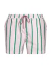 Thom Browne Drawstring Striped Printed Swim Trunks In Pink