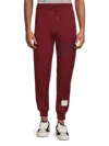 Thom Browne 4-bar Stripe Track Pants In Dark Red
