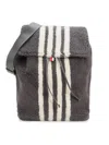 Thom Browne Men's Striped Merino Wool Backpack In Medium Grey