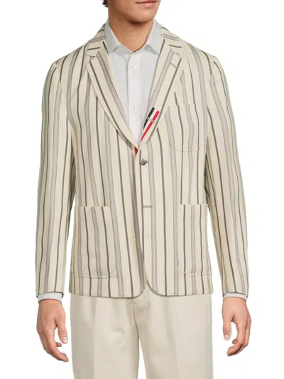 Thom Browne Men's Striped Wool-blend Modern-fit Sport Coat In Multi