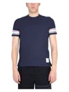 Thom Browne Men's Stripes T-shirt In Blue