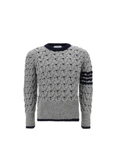 Thom Browne Men Sweater In Gray