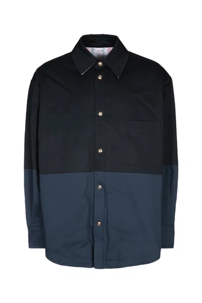Thom Browne Color-block Cotton Jacket In Multi