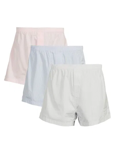 Thom Browne Men's Three-pack Cotton Boxers In Multi