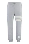 THOM BROWNE MEN'S TRICOLOR KNIT TRACK PANTS WITH ELASTIC CUFFS