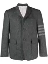 Thom Browne Men Tweed 4 Bar Blazer