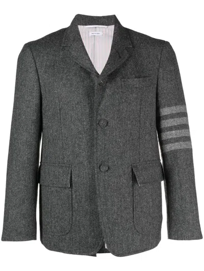 Thom Browne Men Tweed 4 Bar Blazer