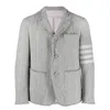 Thom Browne 4-bar Stripe Blazer In Grey