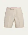 Thom Browne Typewriter Cloth Utility Chino Shorts Khaki In Beige/khaki