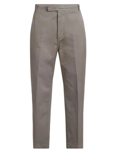 Thom Browne Men's Utility Twill Chino Trousers In Gray