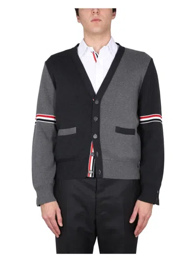THOM BROWNE MEN'S V-NECK CARDIGAN
