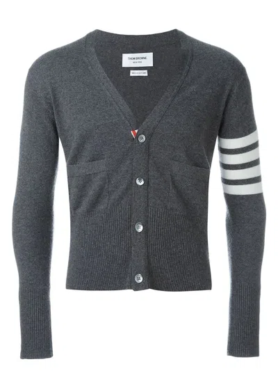 THOM BROWNE MEN'S V-NECK CARDIGAN