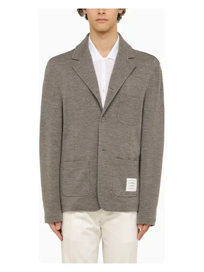 THOM BROWNE MEN'S VIRGIN WOOL SINGLE-BREASTED JACKET