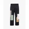Thom Browne Patch Work Chino Trousers In Navy