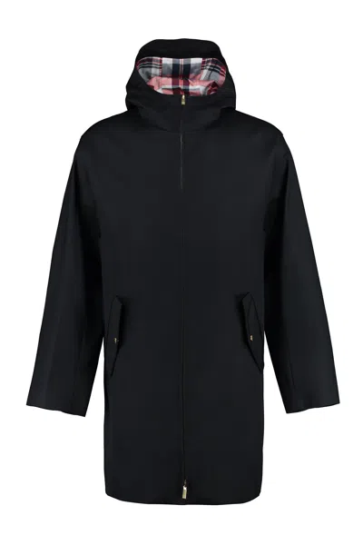 Thom Browne T Dart Swim Hooded Parka In Black