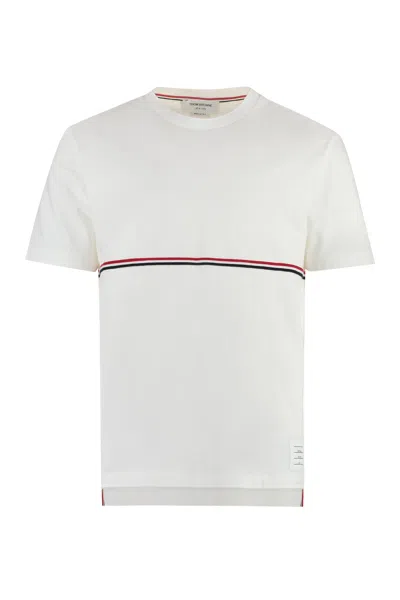 Thom Browne Men's White Cotton T-shirt For Ss23