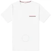 Thom Browne Rwb Pocket T-shirt In White