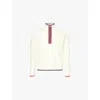 Thom Browne Off-white Wool Funnel Neck Sweater In White