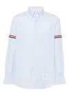 Thom Browne White/blue Striped Button-down Shirt