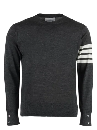 THOM BROWNE MEN'S WOOL 4-BAR PULLOVER SWEATER