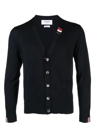 THOM BROWNE MEN'S WOOL CARDIGAN
