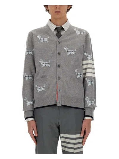 THOM BROWNE MEN'S WOOL CARDIGAN