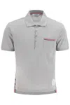 Thom Browne Pocket Polo Lt Grey In Grey