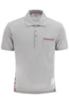 Thom Browne Pocket Polo Lt Grey In Grey