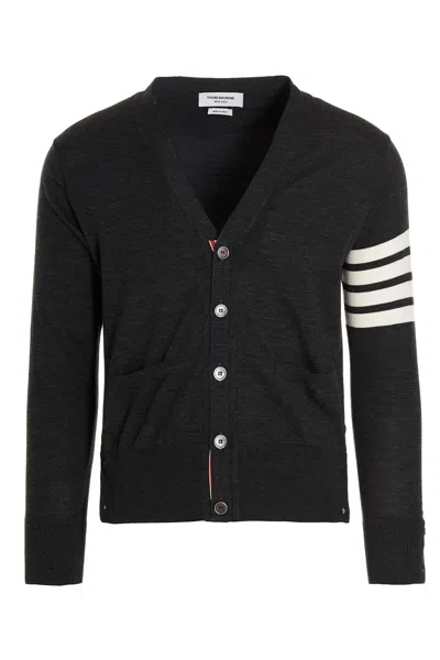 THOM BROWNE MERINO WOOL CARDIGAN