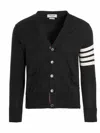 Thom Browne Jersey Stitch Relaxed Fit Cardigan