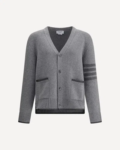 THOM BROWNE MERINO WOOL CARDIGAN