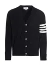 Thom Browne Merino Wool Cardigan In Black
