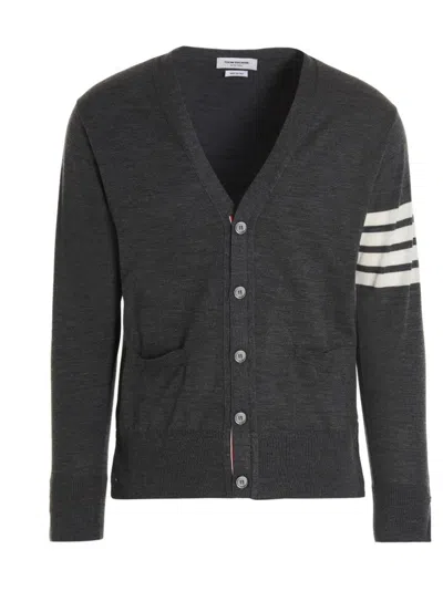 THOM BROWNE MERINO WOOL CARDIGAN