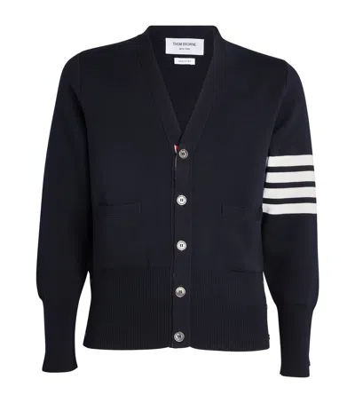 THOM BROWNE MERINO WOOL CARDIGAN