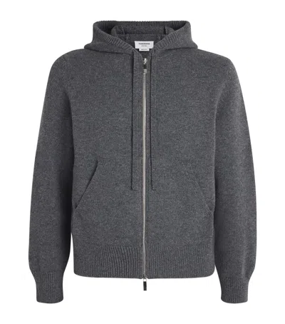 THOM BROWNE MERINO WOOL GEESE ZIP-UP HOODIE