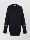 Thom Browne Oversized Wool Sweater In Blue