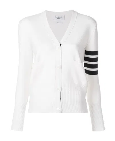 THOM BROWNE THOM BROWNE 4-BAR MILANO STITCH BUTTONED CARDIGAN