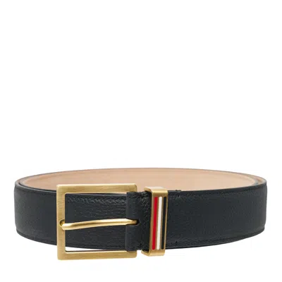 Thom Browne Metal Loop Pebble Leather Belt