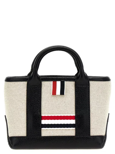 Thom Browne Micro Tool Tote Handbag In Black