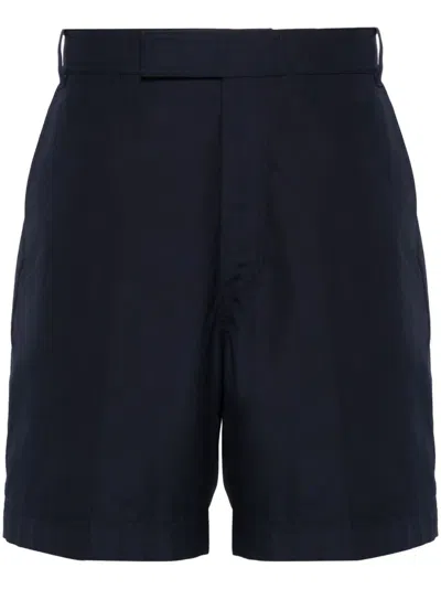 Thom Browne Halbhohe Chino-shorts In Blue