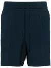 Thom Browne Elastic Waist Shorts In ブルー