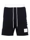 Thom Browne 4-bar French Terry Sweat Shorts In Blue