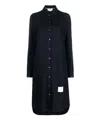 Thom Browne Midi Dress In Blue