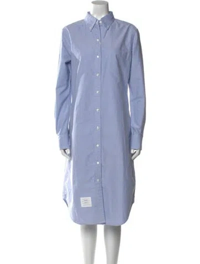 Pre-owned Thom Browne Midi Length Dress W/ Tags In Blue