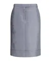 Thom Browne Tailored Midi Skirt Back Slit