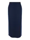 Thom Browne Midi Pencil Skirt In Blue