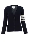 THOM BROWNE MIDNIGHT BLUE CASHMERE CARDIGAN