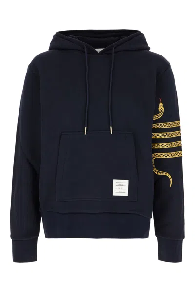 Thom Browne Midnight Blue Cotton Sweatshirt