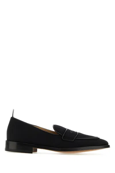 Thom Browne Midnight Blue Fabric Loafers