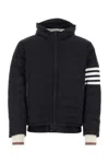 Thom Browne Navy Poly Twill Down-filled 4-bar Ski Jacket In Blue